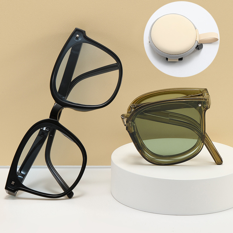 新款網紅同款太陽眼鏡 防曬眼鏡可折疊墨鏡 男女高級感風格 新款網紅同款太陽眼鏡 防曬眼鏡可折疊墨鏡 男女高級感風格