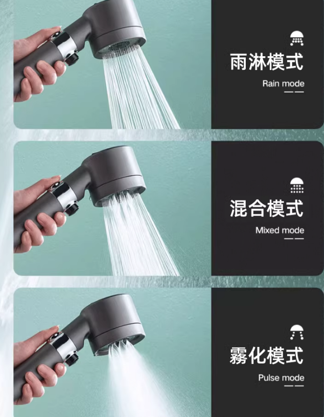 【多功能增壓手持花灑】增壓、過濾、美膚、按摩頭皮 四合一花灑!三檔出水模式在家即享水療體驗 【多功能增壓手持花灑】增壓、過濾、美膚、按摩頭皮 四合一花灑!三檔出水模式在家即享水療體驗