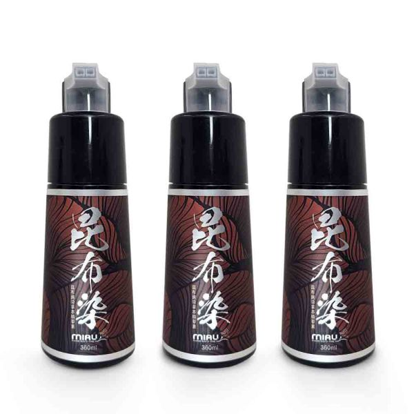 MIAU【昆布速染草本精華素】完美遮蓋白髮/染髮只要10分鐘/修護和鎖色的無臭配方/台灣生產〈無添加PPD/重金屬/甲醛/酯類防腐劑〉