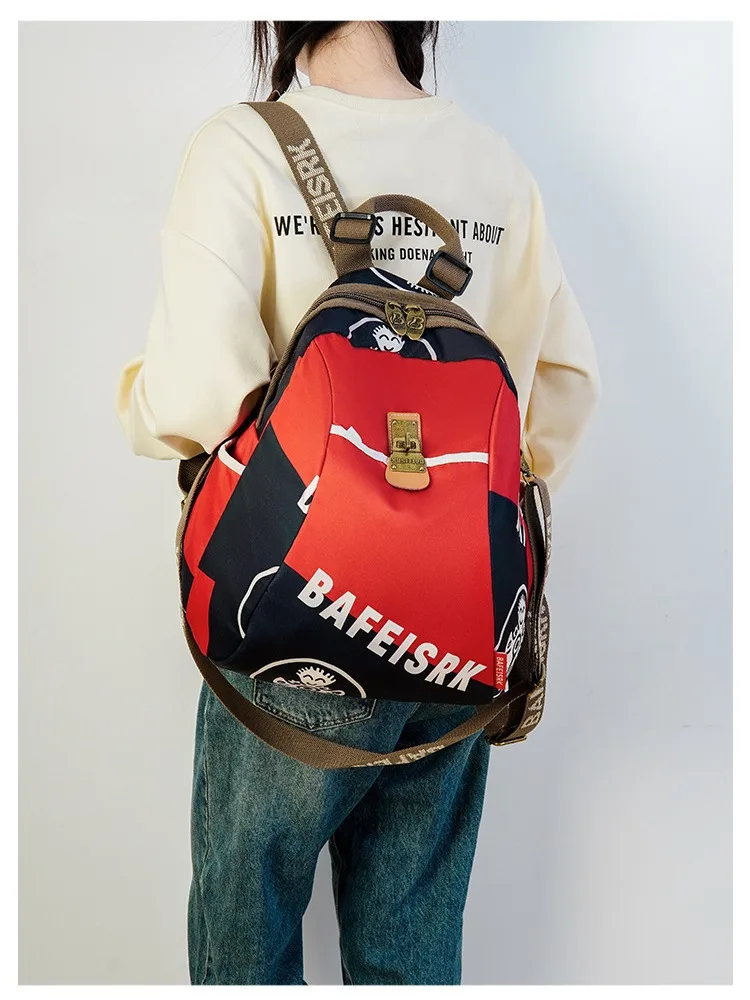 2024年新女士時尚民族風潮流印花牛津背包,24小時客服在線,售後無憂 2024年新女士時尚民族風潮流印花牛津背包,24小時客服在線,售後無憂