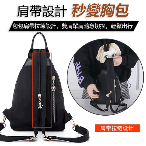 大容量便攜旅行雙肩包，多功能女士背包，多個口袋和隔層，方便你分類收納，快速取用！