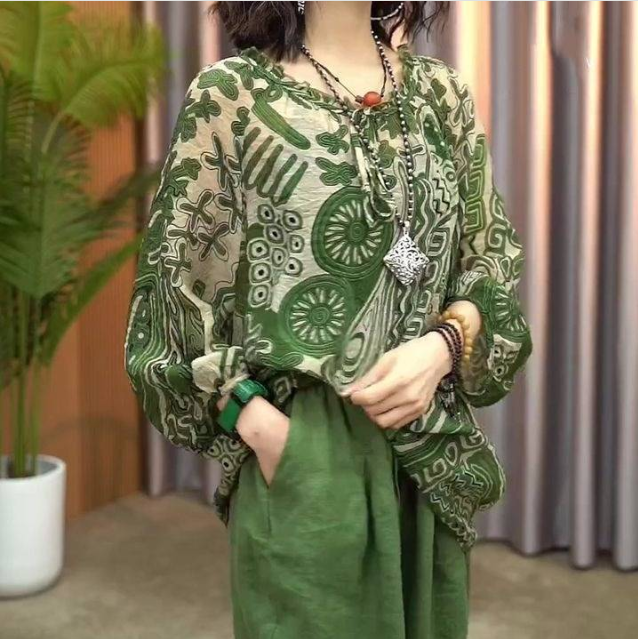 2024 女式大尺碼復古印花 T 卹    ，獨特的設計，獨一無二的你！！廠家直銷限時特價搶購，不要錯過！！