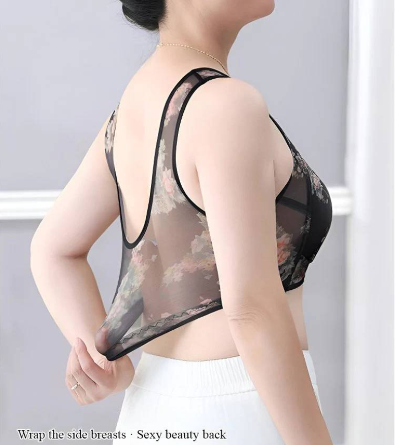 台湾品牌-專為中老年人定制的蕾絲無排扣舒適內衣