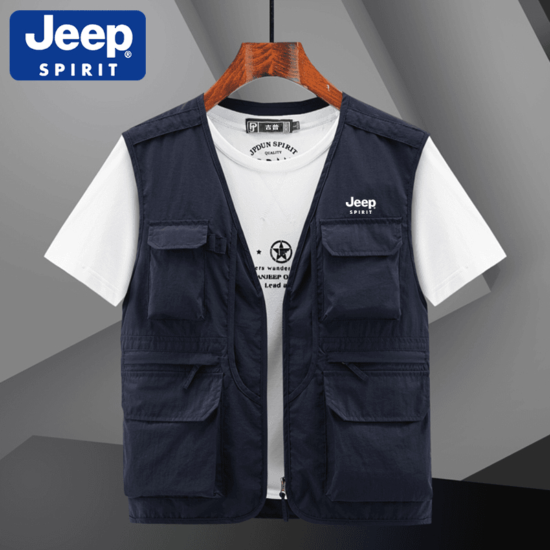 JEEP吉普戶外輕薄攝影多口袋釣魚網眼馬甲【不滿意包退 大家請放心購買】 JEEP吉普戶外輕薄攝影多口袋釣魚網眼馬甲【不滿意包退 大家請放心購買】