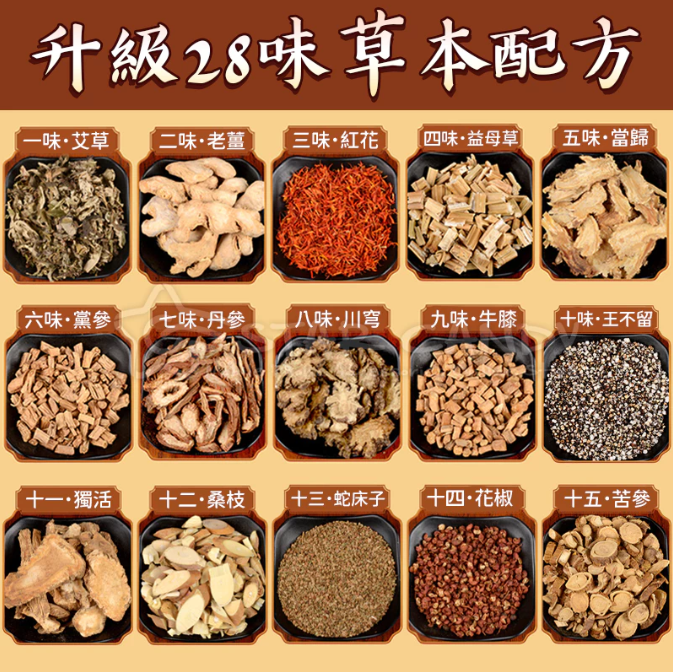 限時搶購 二十八味足浴包 28味足浴包艾葉艾草本泡腳包紅花益母草